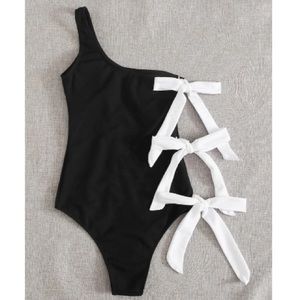 Shein Black & White Swimsuit